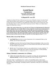 [PDF] Aayatul Kursi Tafsir