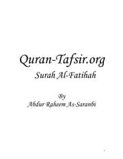 [PDF] Surah 1 Al-Fatihah (Quran-Tafsir.org) | As-Saranbi
